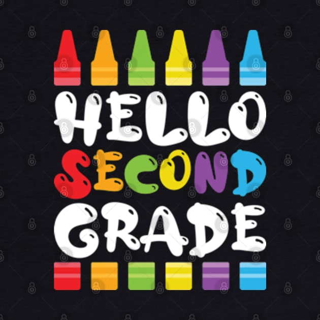 Hello Second Grade 2nd Grade Student by JaiStore